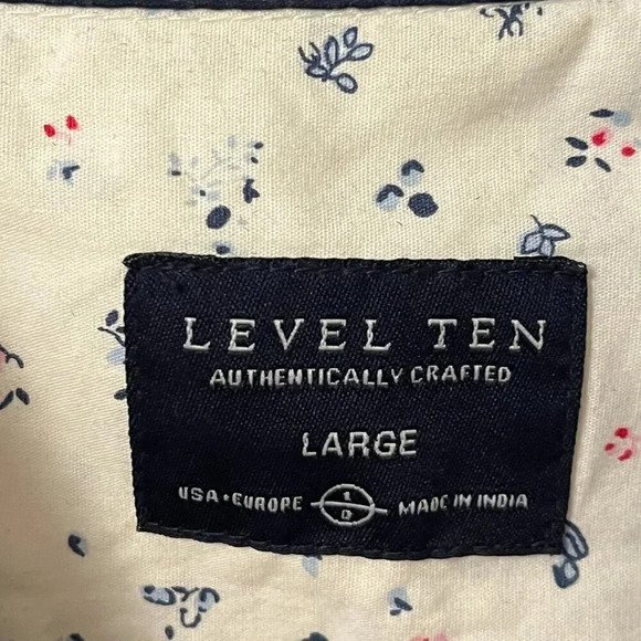 Men’s Level Ten Button Down Shirt Size Large - Picture 4 of 8